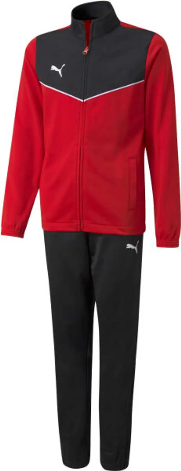 Puma Puma INDIVIDUALRISE TRACKSUIT JR Спортен комплект за момичета, червено, размер