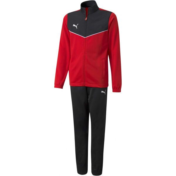 Puma Puma INDIVIDUALRISE TRACKSUIT JR Спортен комплект за момичета, червено, размер