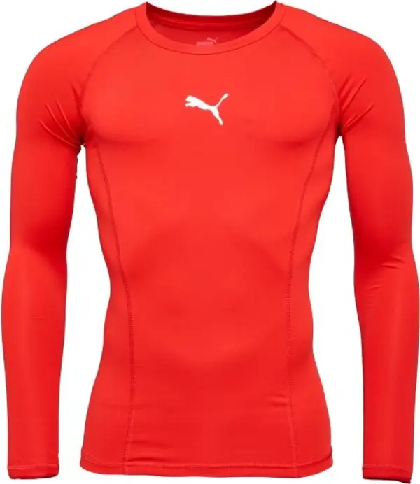 Puma Puma LIGA BASELAYER TEE LS Функционална мъжка  тениска, червено, размер