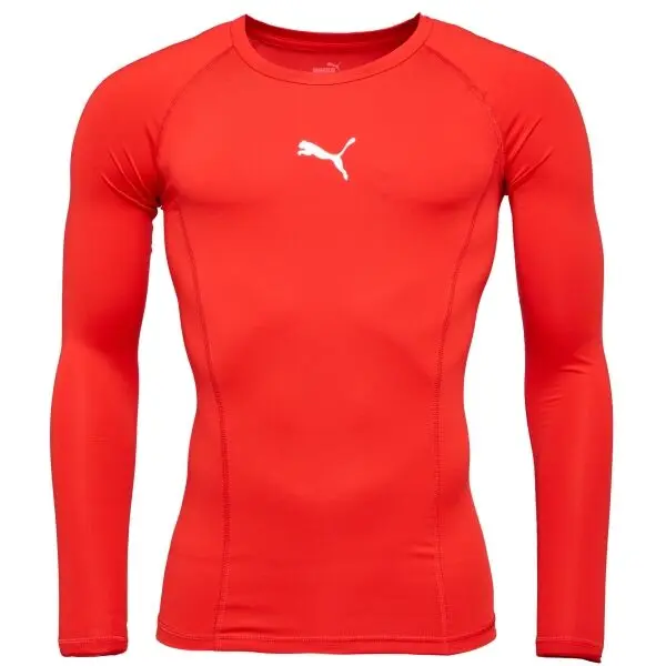 Puma Puma LIGA BASELAYER TEE LS Функционална мъжка  тениска, червено, размер