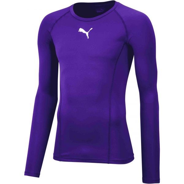Puma Puma LIGA BASELAYER TEE LS Функционална мъжка  тениска, лилаво, размер