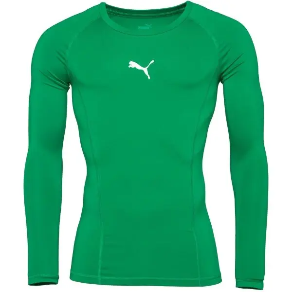 Puma Puma LIGA BASELAYER TEE LS Функционална мъжка  тениска, зелено, размер