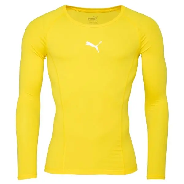 Puma Puma LIGA BASELAYER TEE LS Функционална мъжка  тениска, жълто, размер