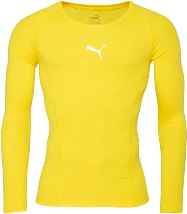 Puma Puma LIGA BASELAYER TEE LS Функционална мъжка  тениска, жълто, размер XXL