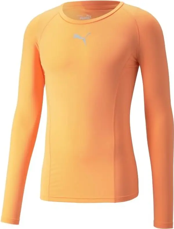 Puma Puma LIGA BASELAYER TEE LS Мъжка тениска, оранжево, размер
