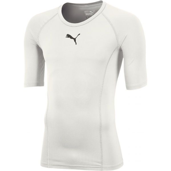 Puma Puma LIGA Baselayer Tee SS Jr Функционална тениска за момчета, бяло, размер