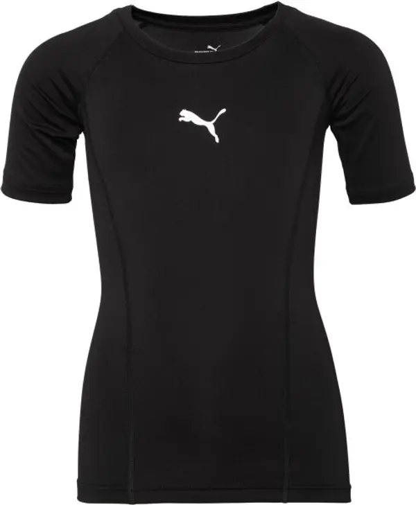 Puma Puma LIGA Baselayer Tee SS Jr Функционална тениска за момчета, черно, размер