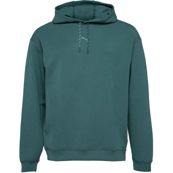 Puma Puma M CLOUDSPUN HOODIE Мъжки суитшърт, тъмнозелено, размер