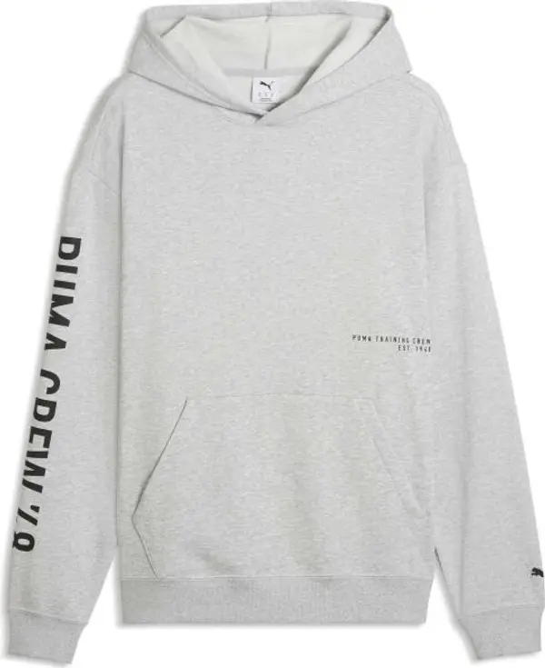 Puma Puma M GRAPHICS FRENCH TERRY HOODIE Мъжки суитшърт, сиво, размер