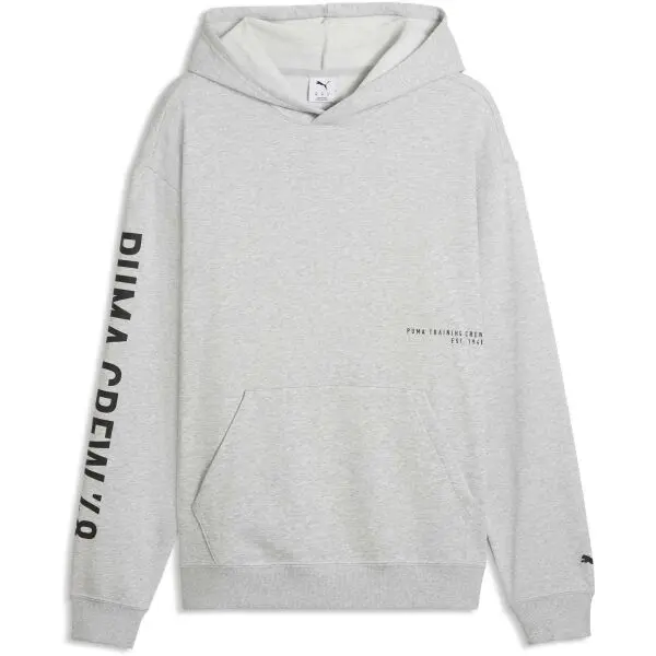 Puma Puma M GRAPHICS FRENCH TERRY HOODIE Мъжки суитшърт, сиво, размер