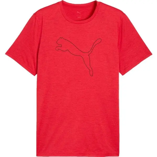Puma Puma M TAD ESSENTIAL HEATHER CAT TEE Мъжка тениска, червено, размер