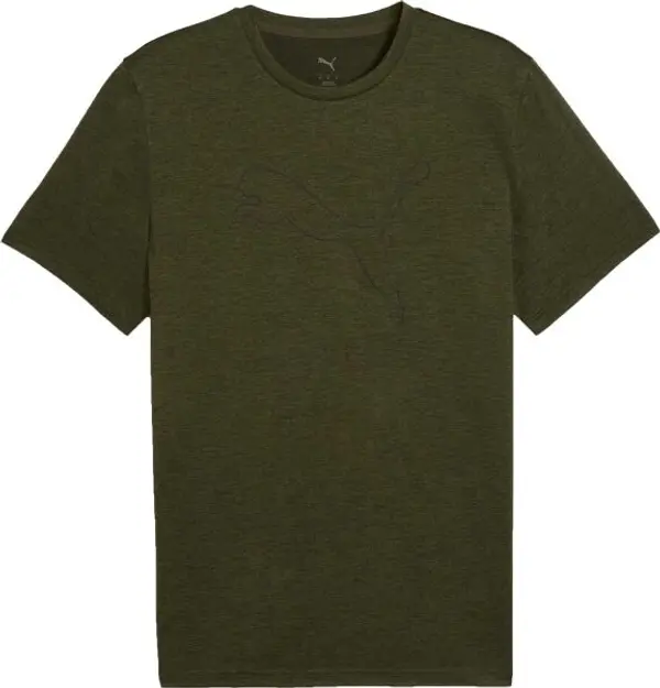Puma Puma M TAD ESSENTIAL HEATHER CAT TEE Мъжка тениска, khaki, размер