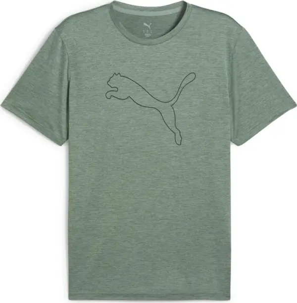 Puma Puma M TAD ESSENTIAL HEATHER CAT TEE Мъжка тениска, тъмнозелено, размер