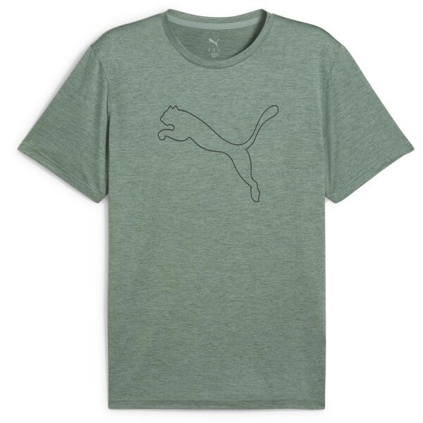 Puma Puma M TAD ESSENTIAL HEATHER CAT TEE Мъжка тениска, тъмнозелено, размер