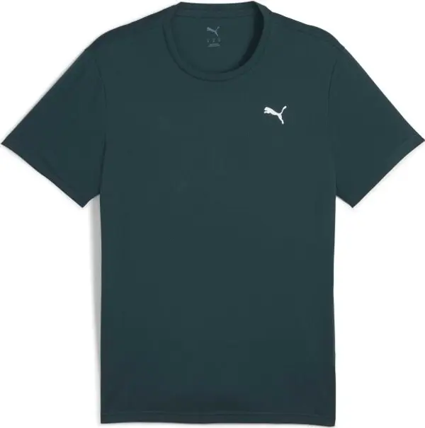 Puma Puma M TAD ESSENTIAL POLY TEXTURE TEE Мъжка спортна тениска, тъмнозелено, размер
