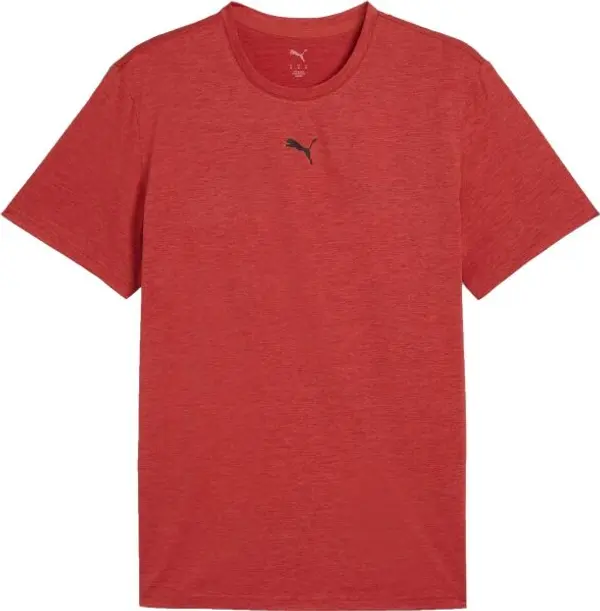 Puma Puma M TAD ESSENTIALS HEATHER CAT TEE Мъжка тениска, червено, размер