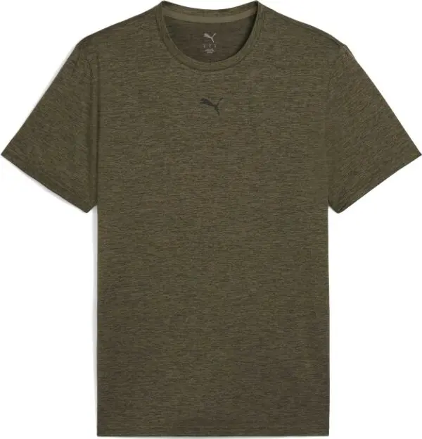 Puma Puma M TAD ESSENTIALS HEATHER CAT TEE Мъжка тениска, khaki, размер