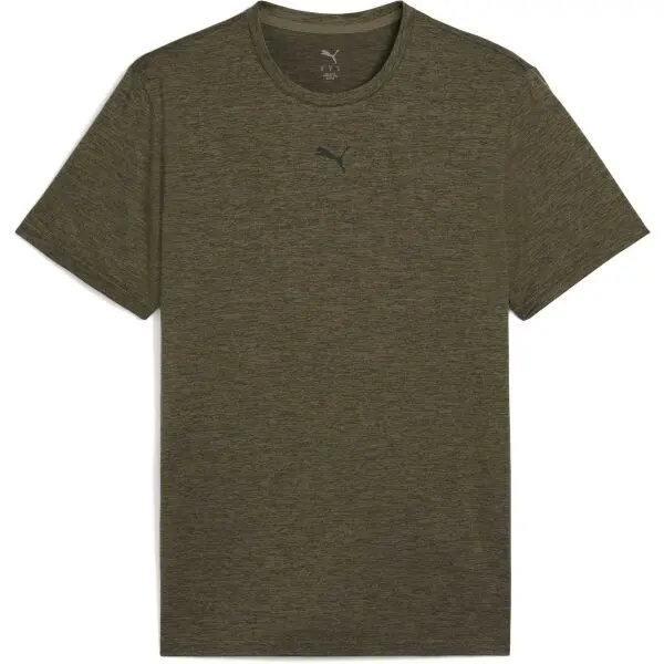 Puma Puma M TAD ESSENTIALS HEATHER CAT TEE Мъжка тениска, khaki, размер