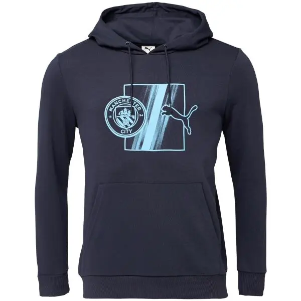Puma Puma MANCHESTER CITY FC FTBLCULTURE HOODIE Мъжки суитшърт, тъмносин, размер