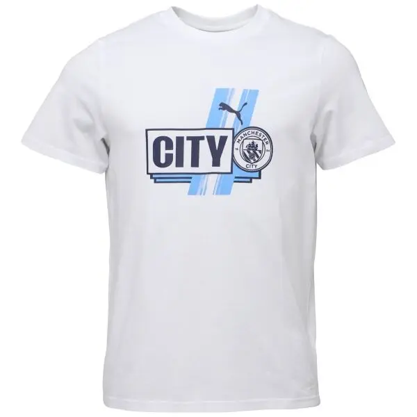 Puma Puma MANCHESTER CITY FC FTBLCULTURE TEE Мъжка тениска, бяло, размер