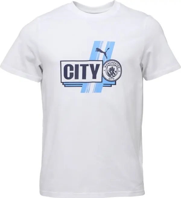 Puma Puma MANCHESTER CITY FC FTBLCULTURE TEE Мъжка тениска, бяло, размер