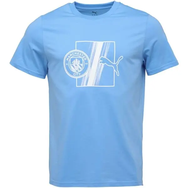 Puma Puma MANCHESTER CITY FC FTBLCULTURE TEE Мъжка тениска, светлосиньо, размер