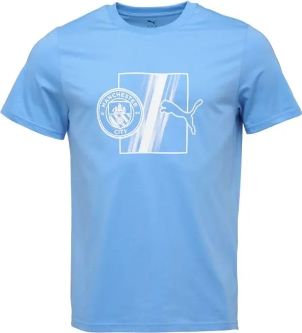 Puma Puma MANCHESTER CITY FC FTBLCULTURE TEE Мъжка тениска, светлосиньо, размер