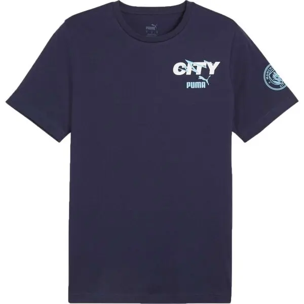 Puma Puma MANCHESTER CITY FC FTBLICONS TEE Мъжка тениска, тъмносин, размер