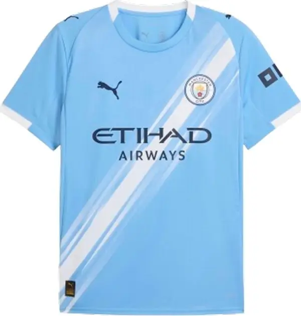 Puma Puma MANCHESTER CITY FC HOME JERSEY REPLICA Мъжка футболна фланелка, светлосиньо, размер