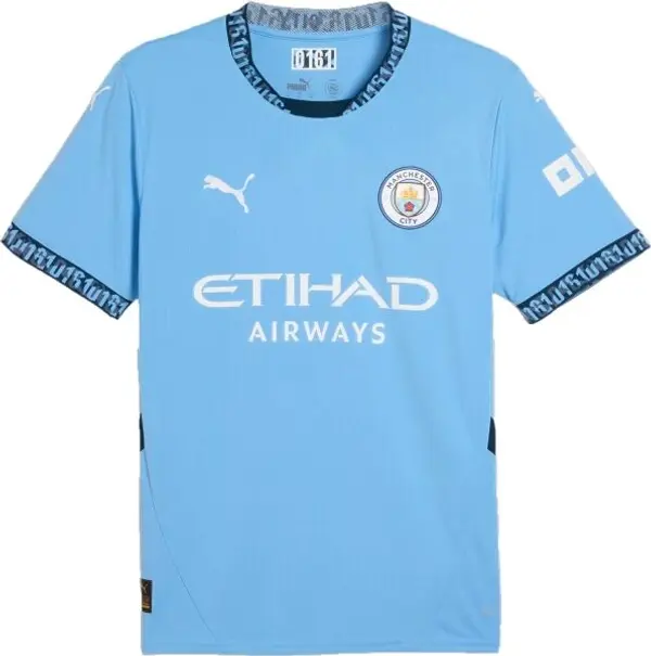 Puma Puma MANCHESTER CITY FC HOME JERSEY REPLICA Мъжка футболна фланелка, светлосиньо, размер