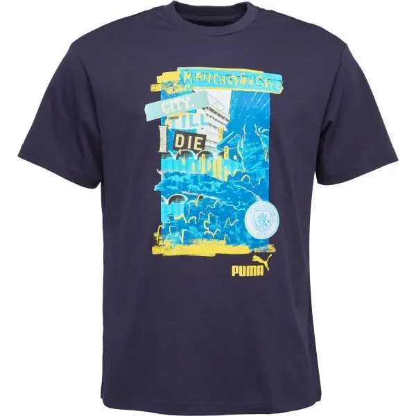 Puma Puma MANCHESTER CITY FC NRGY+ TEE Мъжка тениска, тъмносин, размер