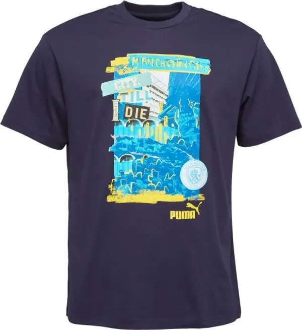 Puma Puma MANCHESTER CITY FC NRGY+ TEE Мъжка тениска, тъмносин, размер