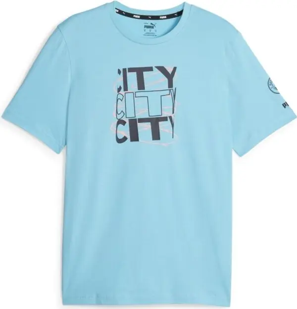 Puma Puma MANCHESTER CITY FTBLCORE Мъжка футболна тениска, светлосиньо, размер