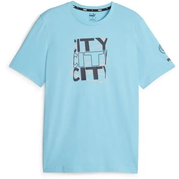 Puma Puma MANCHESTER CITY FTBLCORE Мъжка футболна тениска, светлосиньо, размер