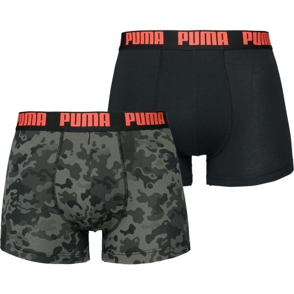 Puma Puma MEN CAMO BOXER 2P Мъжки боксерки, черно, размер