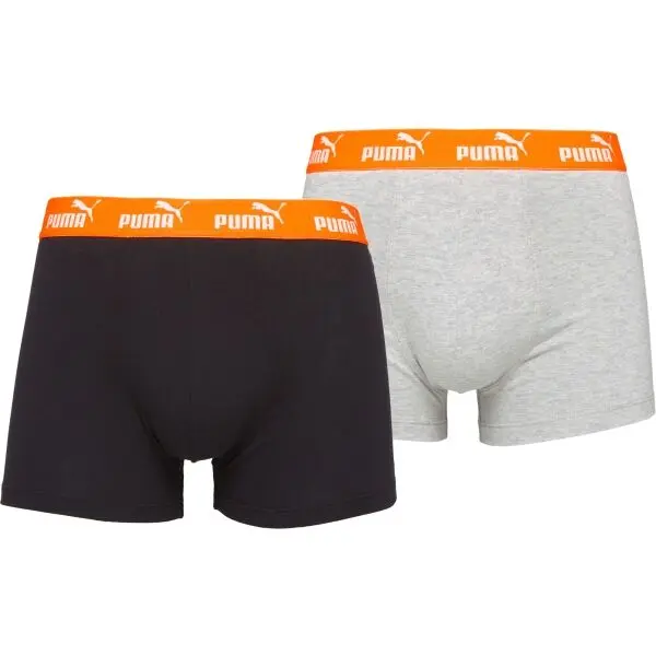 Puma Puma MEN CAT LOGO PRINT BOXER 2P Мъжки боксерки, черно, размер