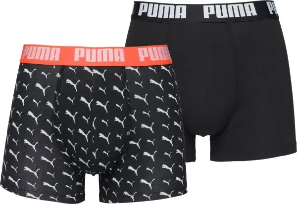 Puma Puma MEN CAT LOGO PRINT BOXER 2P Мъжки боксерки, черно, размер