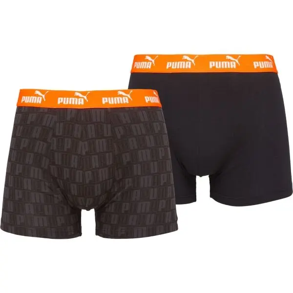 Puma Puma MEN CAT LOGO PRINT BOXER 2P Мъжки боксерки, черно, размер