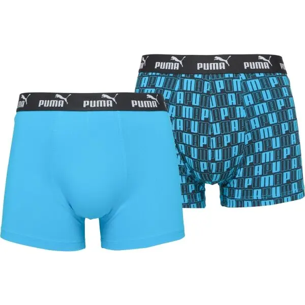 Puma Puma MEN CAT LOGO PRINT BOXER 2P Мъжки боксерки, тъмносин, размер