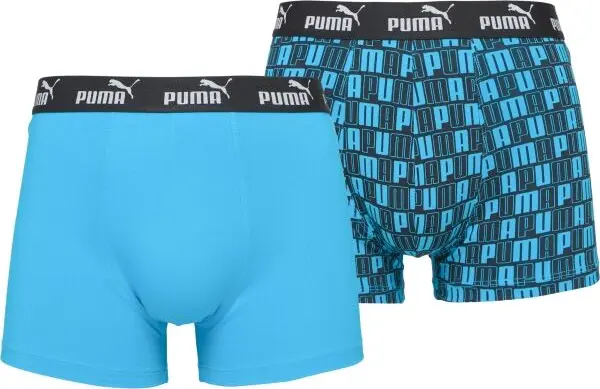 Puma Puma MEN CAT LOGO PRINT BOXER 2P Мъжки боксерки, тъмносин, размер