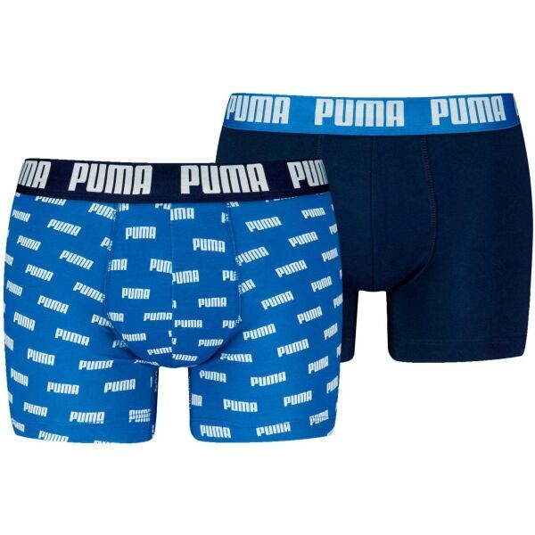 Puma Puma MEN EVERYDAY AOP PRINT BOXER 2P Мъжки боксерки, синьо, размер