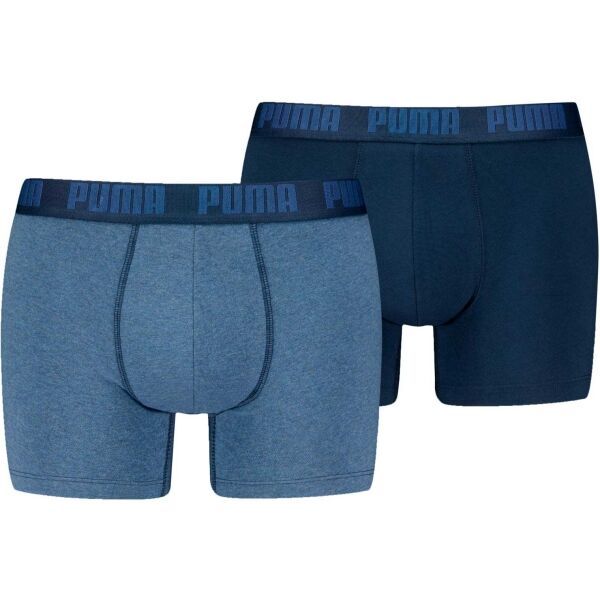 Puma Puma MEN EVERYDAY BASIC BOXER 2P Мъжки боксерки, синьо, размер
