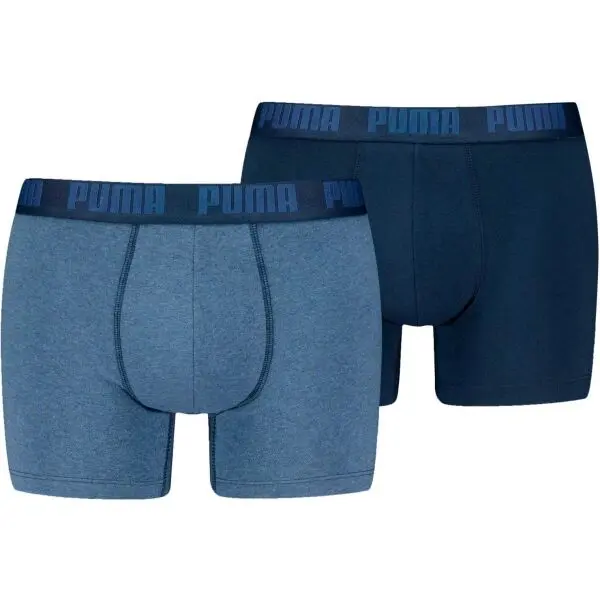 Puma Puma MEN EVERYDAY BASIC BOXER 2P Мъжки боксерки, синьо, размер