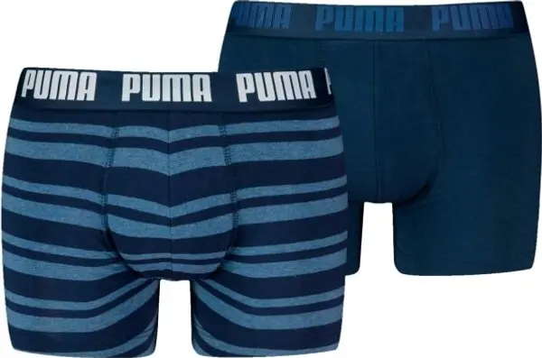 Puma Puma MEN EVERYDAY HERITAGE STRIPE BOXER 2P Мъжки боксерки, тъмносин, размер