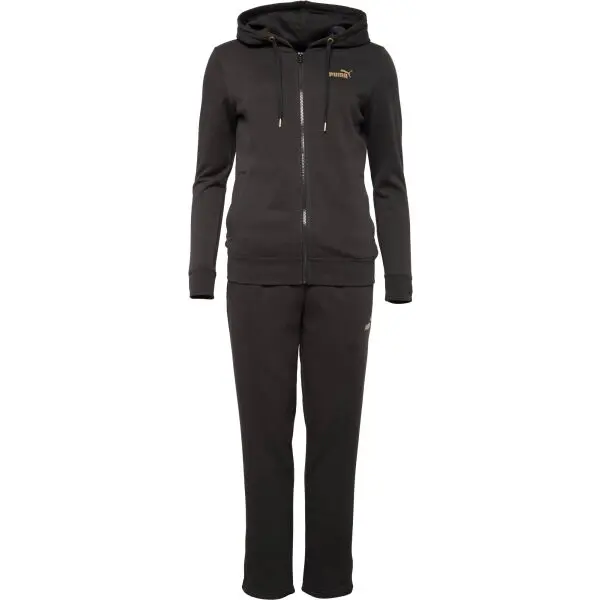 Puma Puma METALIC HOODED SWEAT SUIT FL Дамски спортен екип, черно, размер