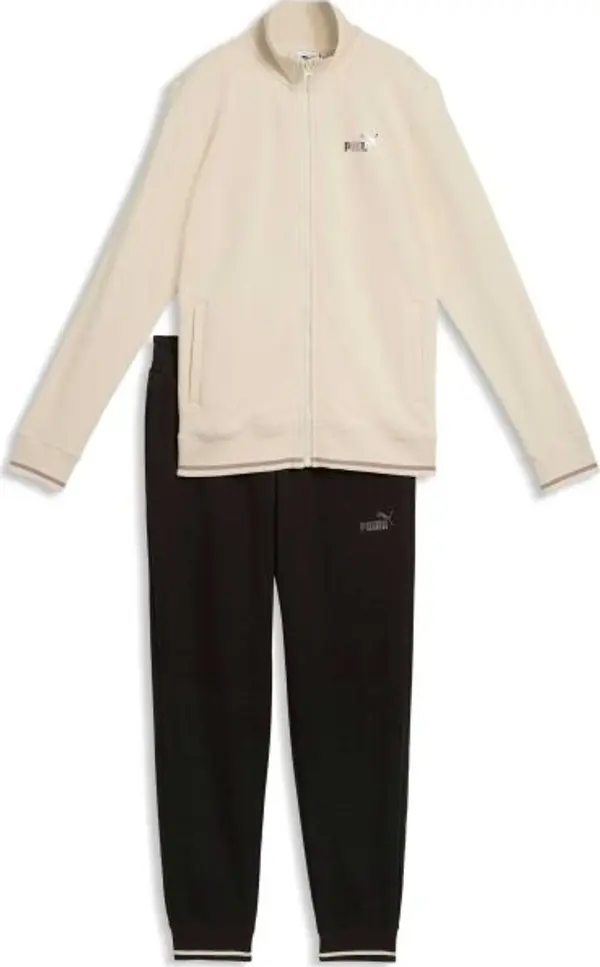 Puma Puma METALLIC FULL ZIP TRACKSUIT TR Дамски спортен комплект, бежово, размер