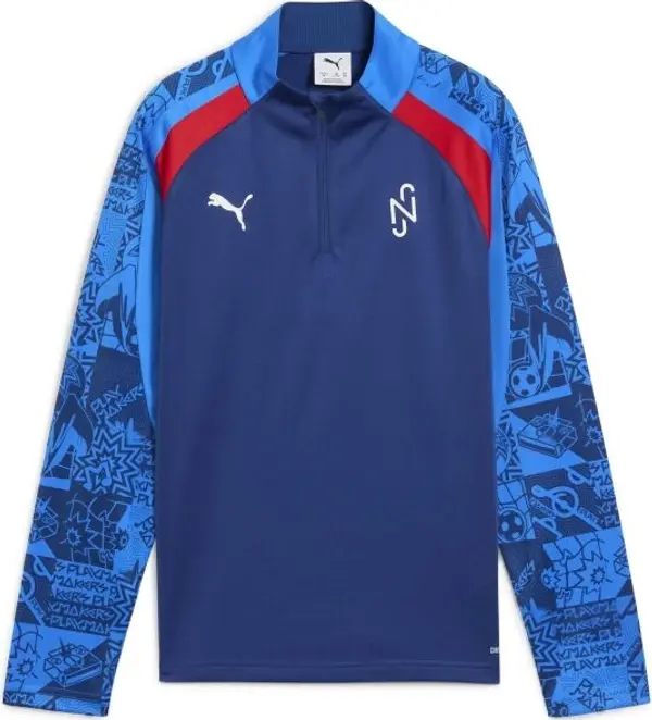Puma Puma NEYMAR JR PLAYMAKER 1/4 ZIP JR Суитшърт за момчета, тъмносин, размер
