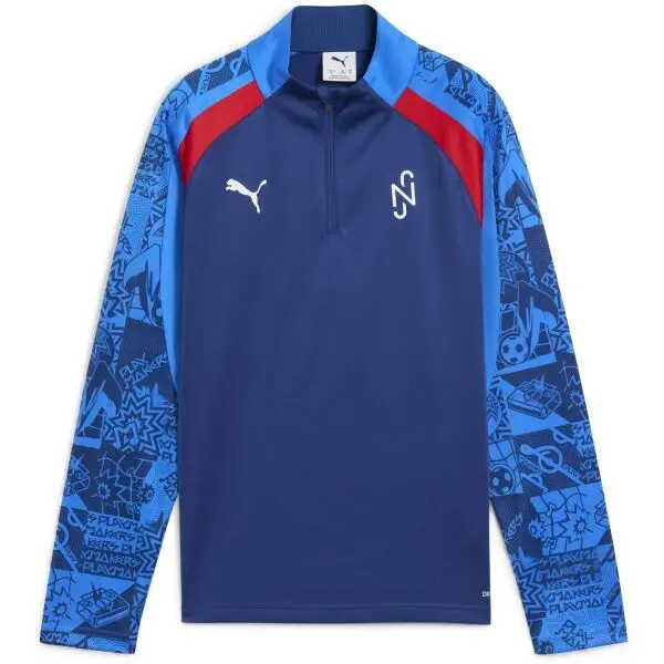 Puma Puma NEYMAR JR PLAYMAKER 1/4 ZIP JR Суитшърт за момчета, тъмносин, размер
