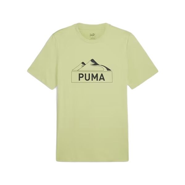 Puma Puma OPEN ROAD MOUTING GRAPHIC TEE Мъжка тениска, светло-зелено, размер