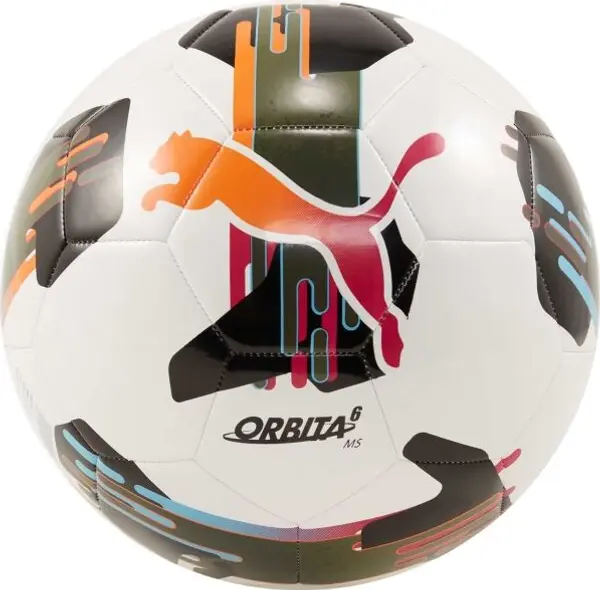Puma Puma ORBITA 6 MS Футболна топка, бяло, размер